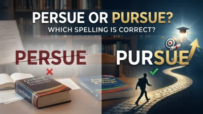 Persue or Pursue